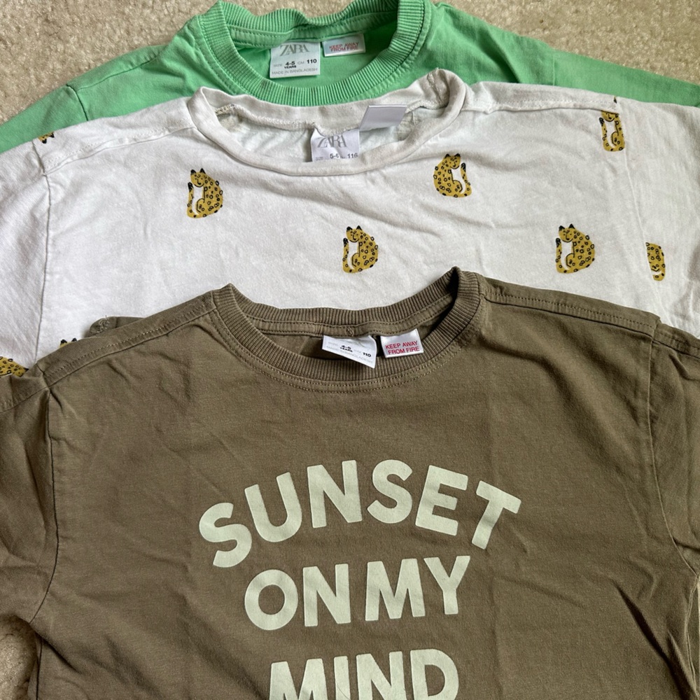 ZARA KIDS t shirts